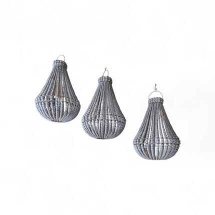 Add natural elegance to your space with our handmade wooden bead lampshade from Bali. Rare and aesthetic, perfect for boho-chic interiors.