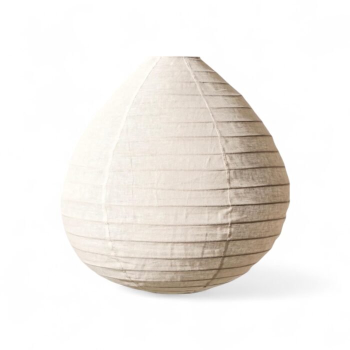 Foldable Linen Lampshade with Fringe – Handmade & Aesthetic Lighting (D60)