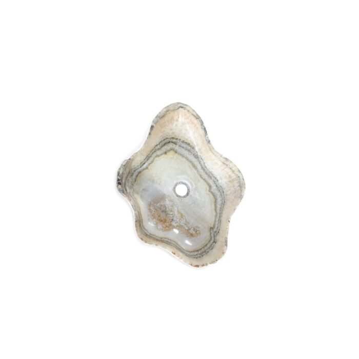 Onyx Stone Basin – Handcrafted Natural Bathroom Sink from Bali (40x50x15 cm)