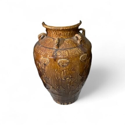 Antique Ceramic Pot from Kalimantan – Vintage Clay Jar for Traditional Use (80x45x30 cm)