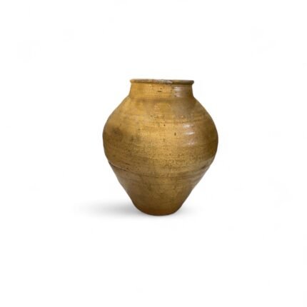 tep into the past with this Antique Clay Pot from Kalimantan, a timeless piece that tells a story of tradition, utility, and craftsmanship. This pot is not just a decorative object – it's a tangible connection to the heritage of Kalimantan, where such vessels were integral in daily village life long before modern containers came into use. Made from natural ceramic clay, this antique pot was traditionally used for storing rice, water, and even fermenting fish – essential activities in the local culture of Kalimantan. Over decades of use and time, the pot has developed a naturally aged surface, with fine hairline cracks and deep earthy tones that only time and history can create. Each pot carries its own unique patina, shaped by weather, hand use, and natural material interaction. While no longer used for food or liquid storage, the pot now serves a different purpose: a decorative statement piece that radiates authenticity and age. This piece is favored by collectors, interior designers, and decor enthusiasts who are looking for items that bring both story and soul into a space. Place it in an entryway, on a patio, in a living room, or pair it with other antique finds for a stunning gallery effect. Though originally designed for utility, these pots are now celebrated for their aesthetic imperfections – the subtle uneven texture, the hand-formed lip, and even the soft chips or weathered rim. No two are ever the same, making each one a one-of-a-kind historical treasure. Product Highlights: Material: Ceramic clay Origin: Kalimantan, Indonesia Original Use: For rice storage, water containers, and fish fermentation Current Use: Home decor, gallery display, collector's item Condition: Antique, with authentic aging, fine cracks, and color variations Note: For decorative use only Size: Approximately 35 x 40 x 35 cm Cultural Significance: Before the widespread availability of plastic or metal containers, this type of clay pot played a vital role in food preservation and daily life. Crafted by hand and shaped using traditional techniques, it reflects both the skills of past artisans and the natural resources of the region. In many communities, a pot like this would be passed down through generations, holding stories of family life, harvest seasons, and traditional recipes. Some were even used in ceremonial practices. Today, these pots serve as a reminder of the rich cultural tapestry of Indonesia and the sustainability of handcrafted, locally sourced items. Ideal For: Antique Collectors Bohemian, rustic, or ethnic-themed interiors Interior stylists and decorators Photography or movie props Art installations and museum collections Why This Pot? Sustainably sourced: No replicas. This is an original vintage piece. Emotionally resonant: Holds a deep connection to Indonesian heritage. Timeless design: Will never go out of style in vintage decor. How to Purchase: Since each piece is one-of-a-kind, please contact us with a screenshot or a description of the pot you wish to order. Availability changes quickly due to its rarity. If the selected pot is no longer available, we will recommend another similar piece from our collection. Feel free to message us before checkout to confirm stock.
