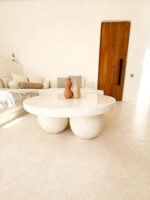 Terrazzo Coffee Table Handmade in Bali 90cm wide x 35 cm high   BALI BYA